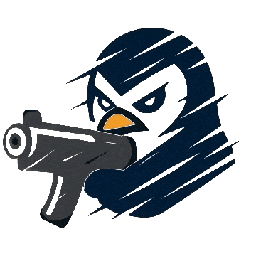 Penguins Community animated mascot - friendly penguin character representing our gaming community